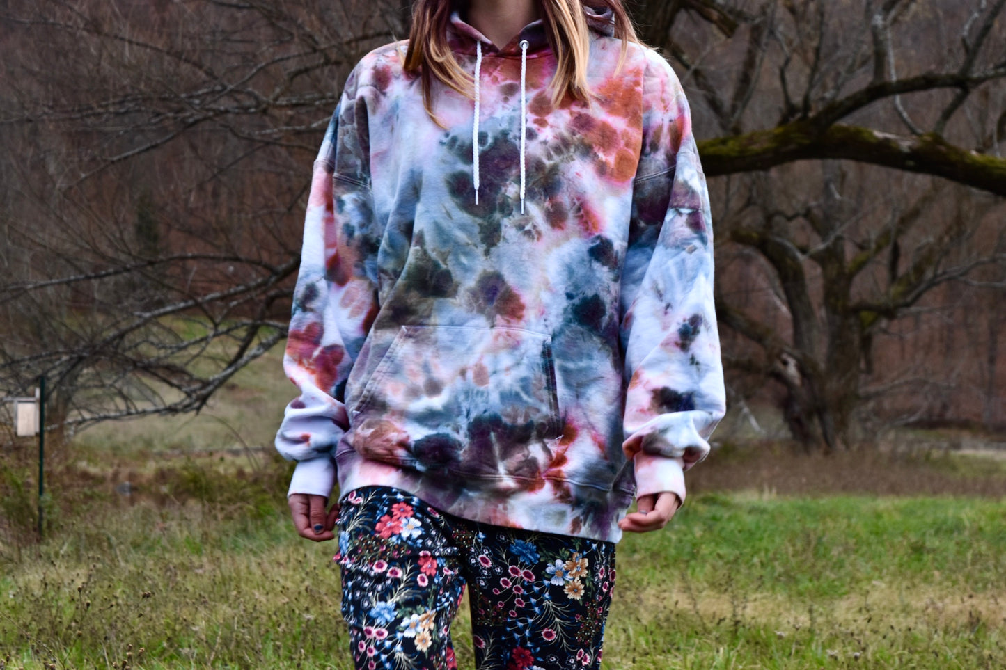 Peach Wolf Hoodie XL